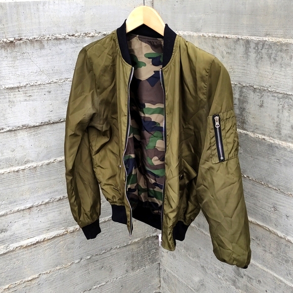 Reversible Camo Bomber Jacket - Picture 2 of 2